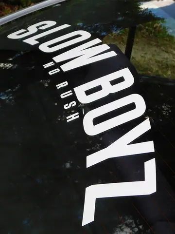 Slow Boy - Don't worry front windshield rear window sticker car sticker banner JDM attitude pull flower car sticker