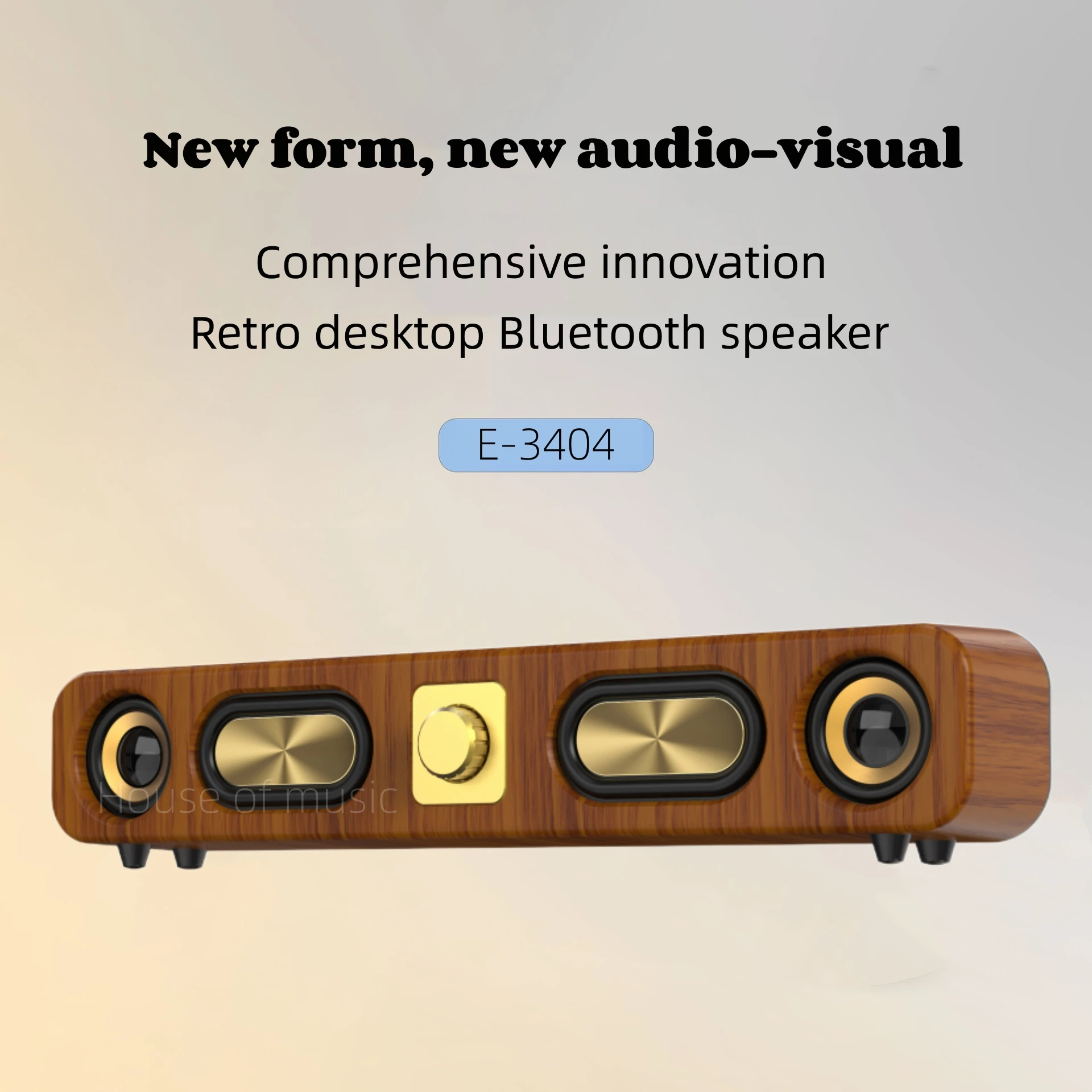 New Retro Wooden Bluetooth Speakers Portable SoundBar Hi-Fi Stereo Card Home Computer Desktop Wireless Sound FM radio Subwoofer