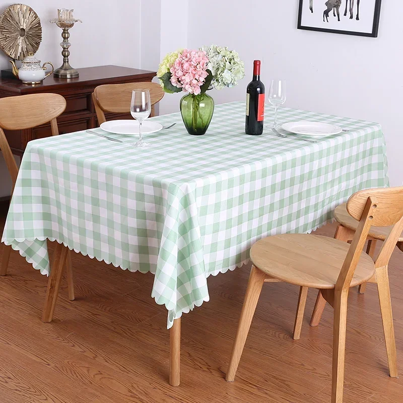 Plaid Rectangular Table Cover For Modern Home Decorative Dinning Red Black Green Tablecloth Checkered Picnic Tea Table Cloth