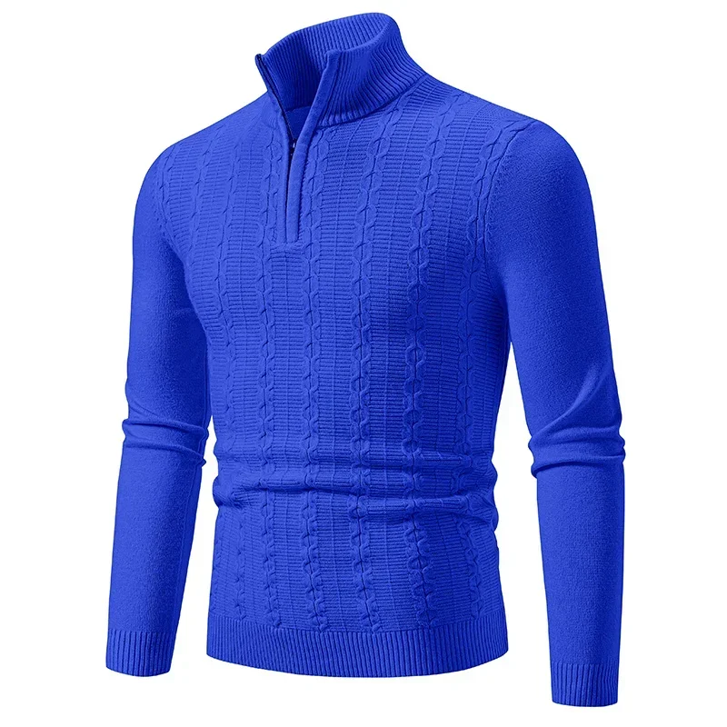 Men's Autum Sweatwear Warm Pullover Sweaters Solid  Coats V-neck Long Sleeve Knitted Sweatshirts Tops Men Clothes