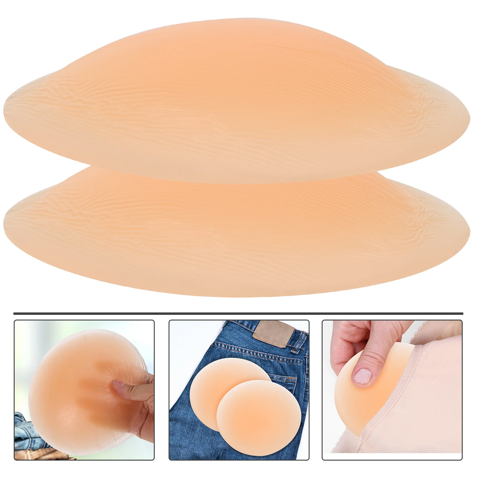 1 Pair Silicone Buttock Pads Women Buttock Pads Butt Padded Lifters Hip Buttock Cushions