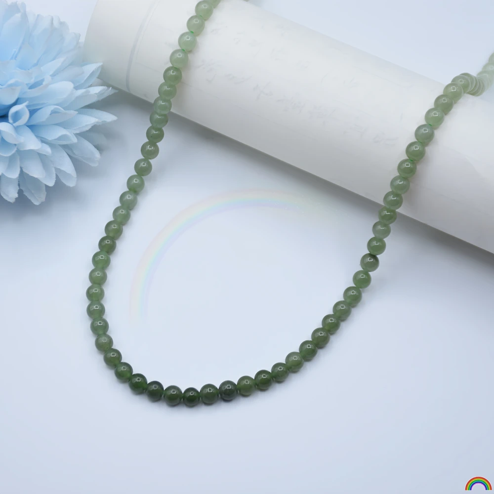 

Натуральное ожерелье из хотанского нефрита с градуированным эффектом увлажнения и прозрачности, индивидуальная настройка, Rwbuy