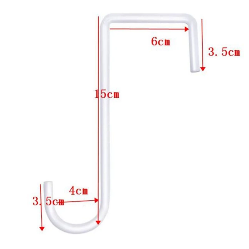 6Pcs 크리 에이 티브 단철 꽃 냄비 후크 꽃 스탠드 장식 벽 교수형 바구니 브래킷 발코니 정원-BAAQ
