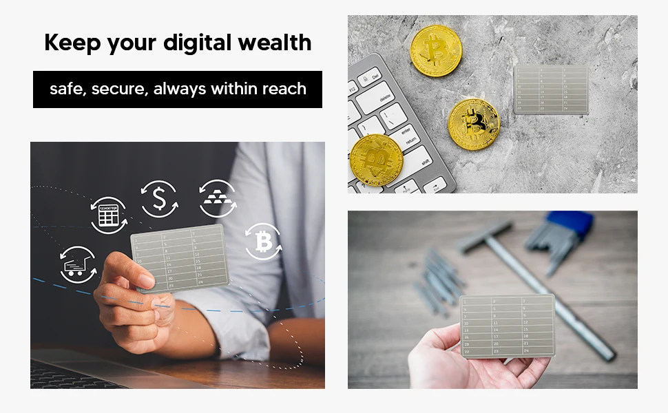 An Aluminum Alloy Cryptocurrency Codebook and a Metal Marker Pen Suitable for Cryptocurrency Bitcoin Password Storage and Can Be