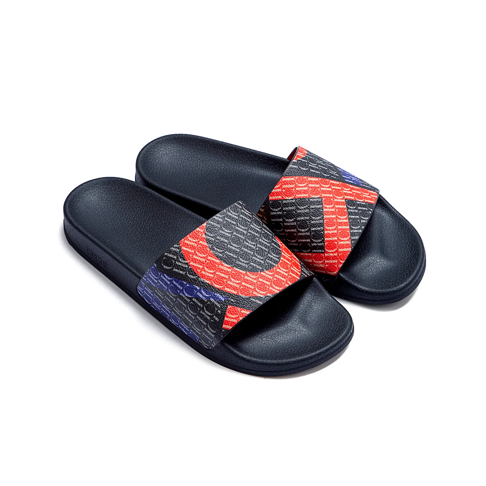 CHHC Female Flip Flops Letter Printing Multi Scene Silicone Beach Slippers Waterproof Summer Outdoor Sandals