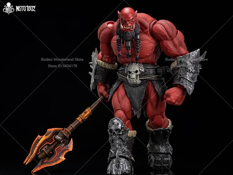 Metytoyz 1/12 Scale Horde Orc Head Carving Adventurer World Sword Accessory Model For 6inch Action Figure Doll Body view 3