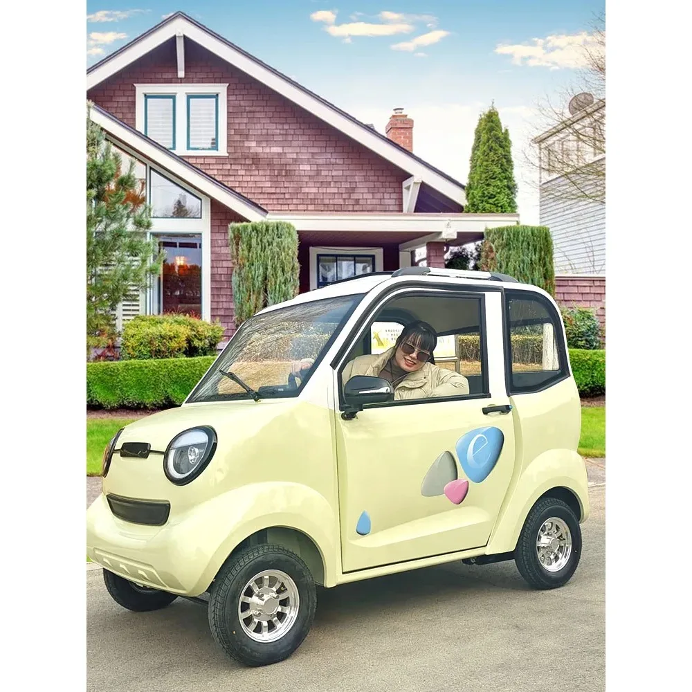 Custom-made electric 4-wheel car home small ladies and adults instead of walking new+small battery new energy car