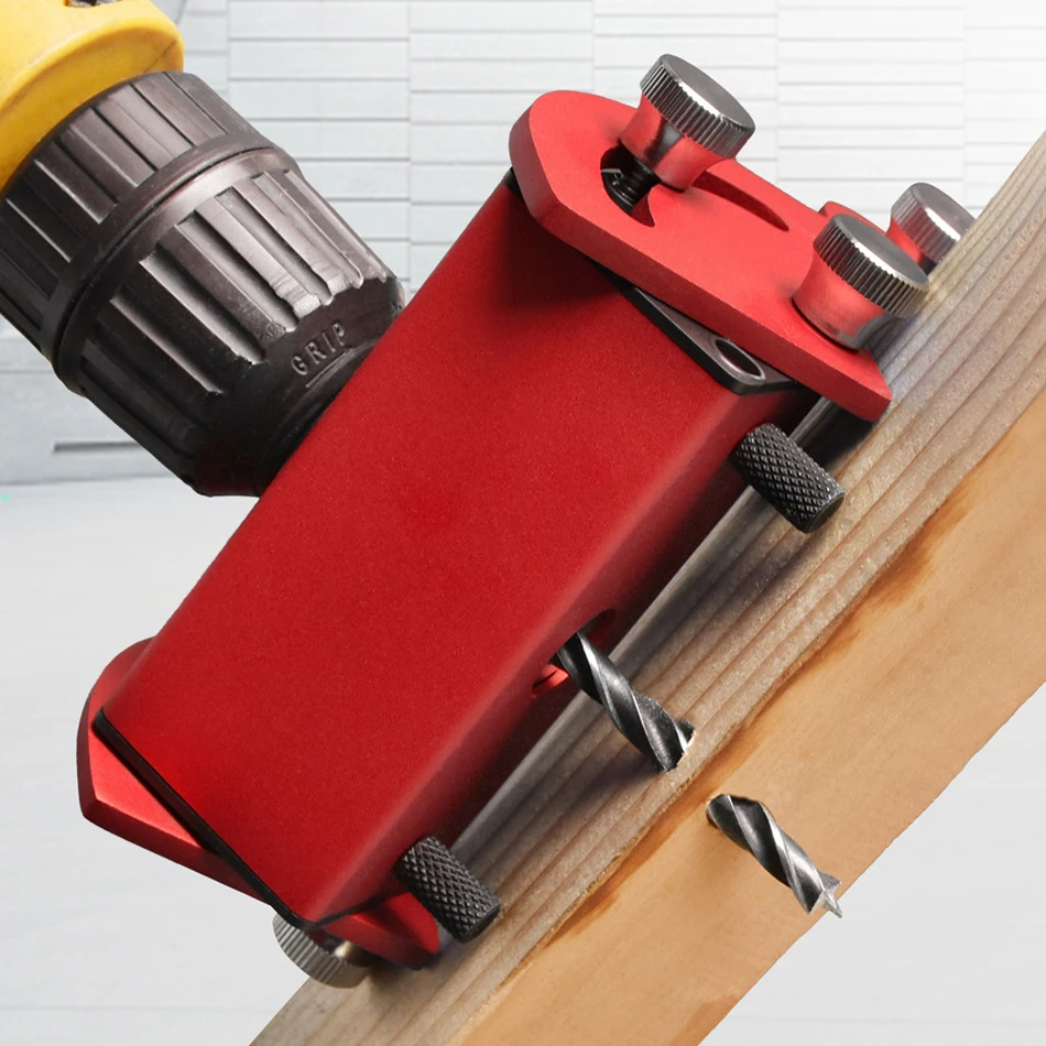 2022 nuovo posizionatore di perforazione portatile regolazione Multi-angolo localizzatore di guida del foro obliquo strumento per la lavorazione del legno Scriber della linea centrale