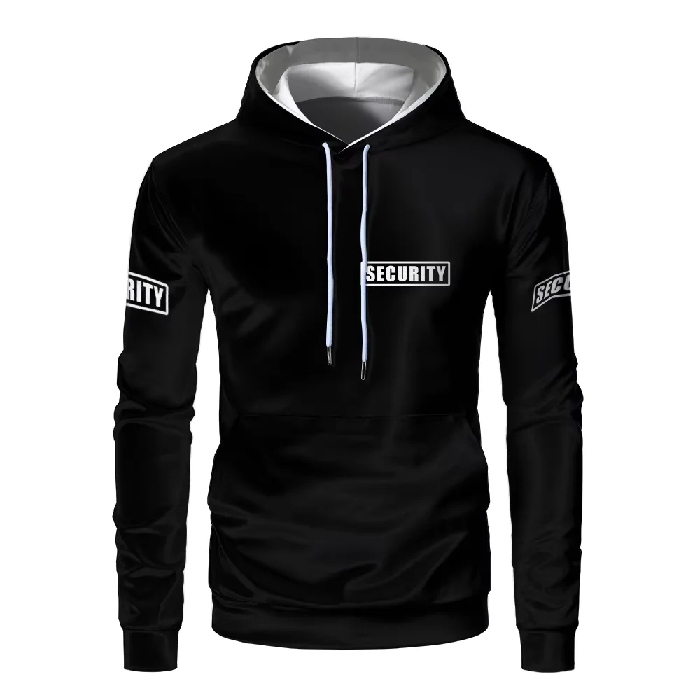 Bodyguard safety clothing 3D printed hoodie for men and women high quality clothing