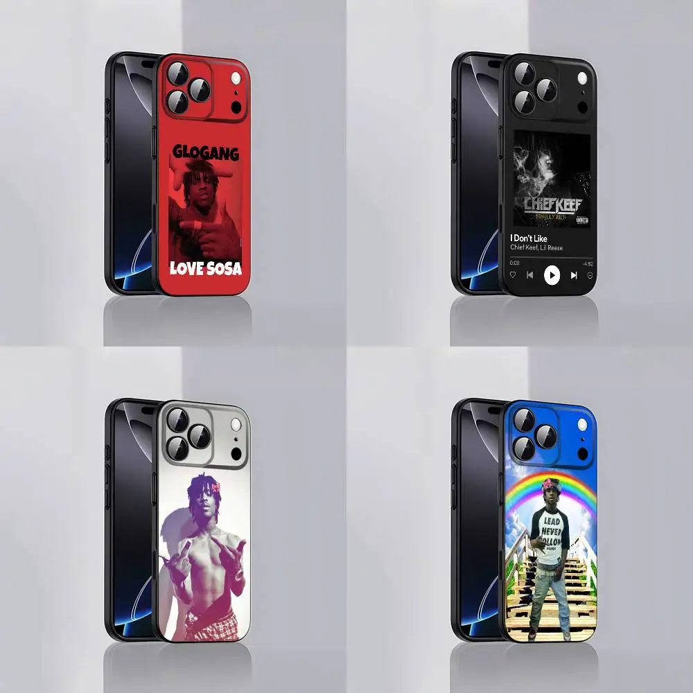 

C-Chief Keef Love Sosa Phone Case For iPhone 17,16,15,14,13,12,Pro,Max,Plus,E,SE4,Air,Mini Black Soft Cover
