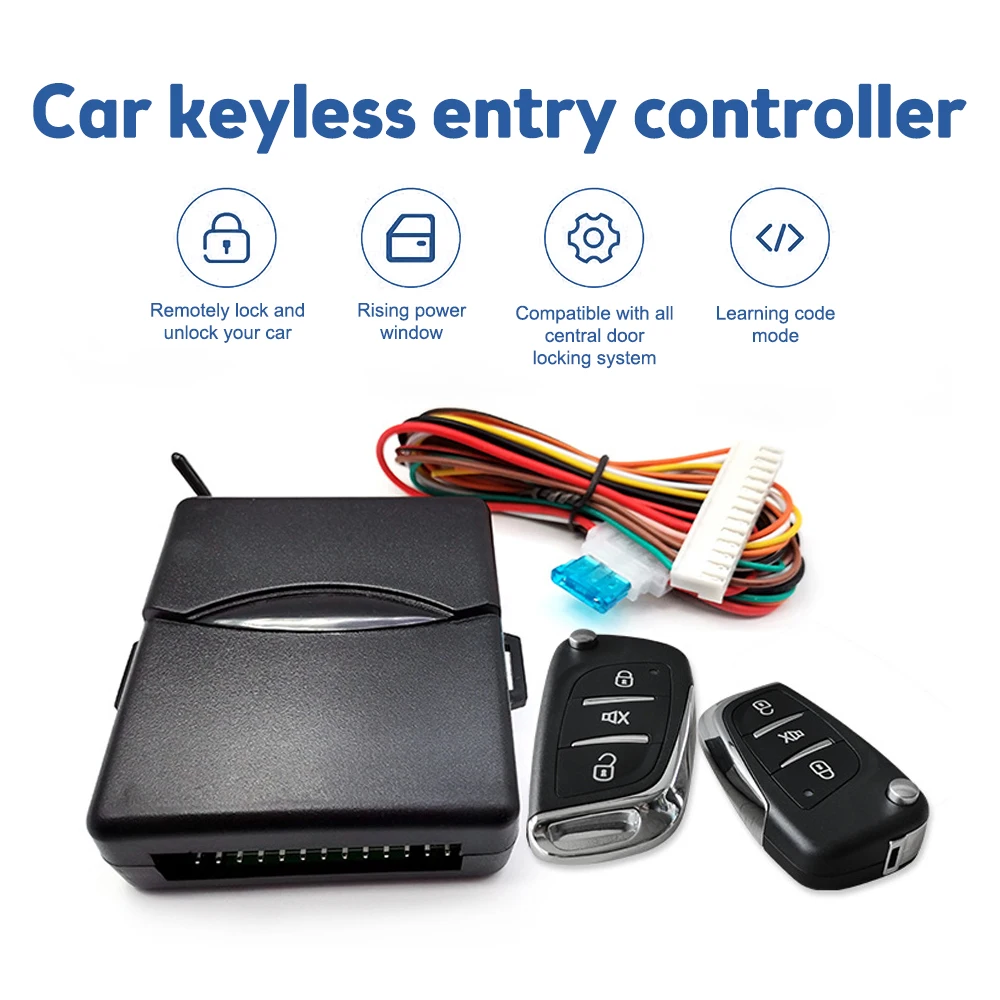 

Central Locking Remote Control Keychain For Car Alarm Auto Lock Door Smart Universal Centralized Unit Power Window Trunk Release