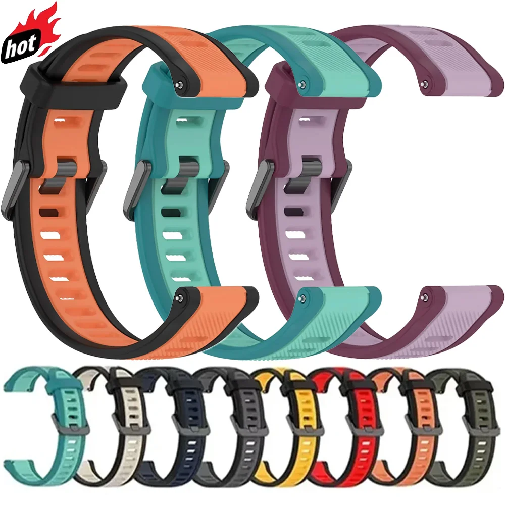 18/20/22mm Silicone Band for Xiaomi 5/S5-4-3-2 Breathable Wristband OPPP X3-S-X2-X3 Mini Oneplus Watch 4-Lite Amazfit Active Max