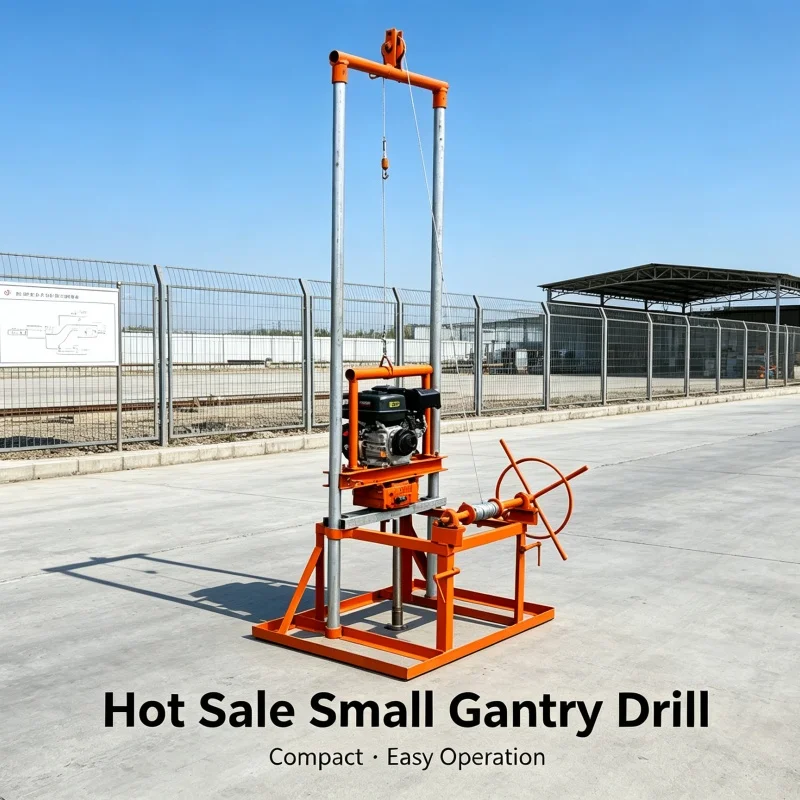 Customized Gantry Water Well Drilling Rig, Small Portable Well Drilling Equipment, Rural Mountain Farmer Irrigation Drilling