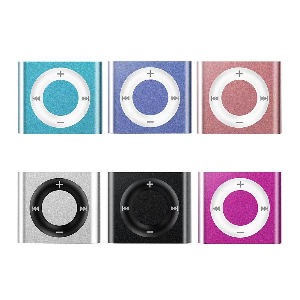 Mini MP3 Walkman Metal Clip-on Sports Music Player Build in Speaker 180mAh Touch Tone Rechargeable Support TF Card for Kids