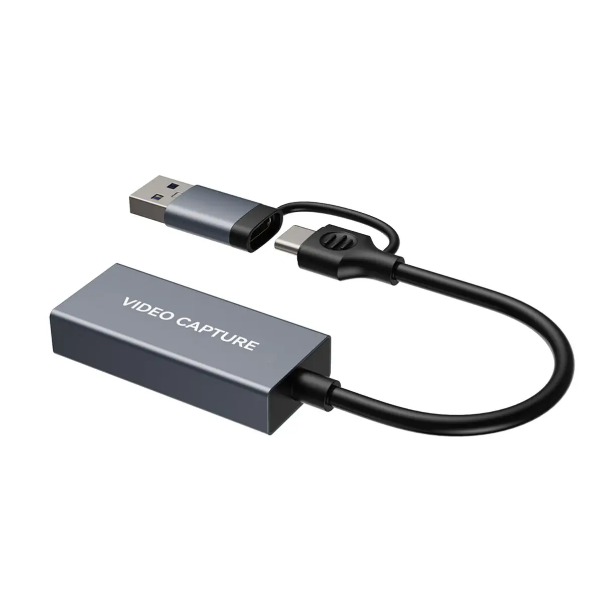 4K -Compatible Video Capture Card 1080P 60FPS USB3.2 Gen1 Portable Game Live Streaming Conference HD Recording Box