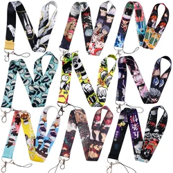 Satoru Gojo Lanyards for Key Anime Neck Strap For Card Badge Gym Keychain Key Holder DIY Hanging Rope Keyring Accessories Gifts