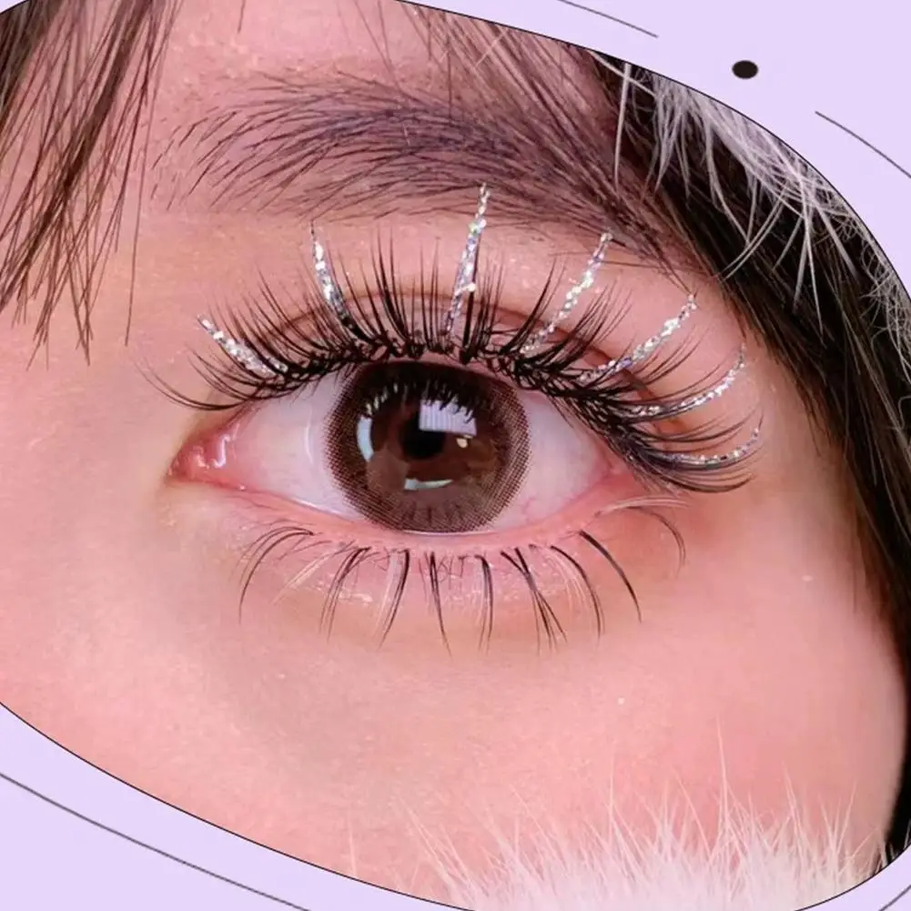 Faux cils C Curl neige rêveur fée cils naturel maquillage des yeux agrandir les yeux Festival de noël outil de maquillage