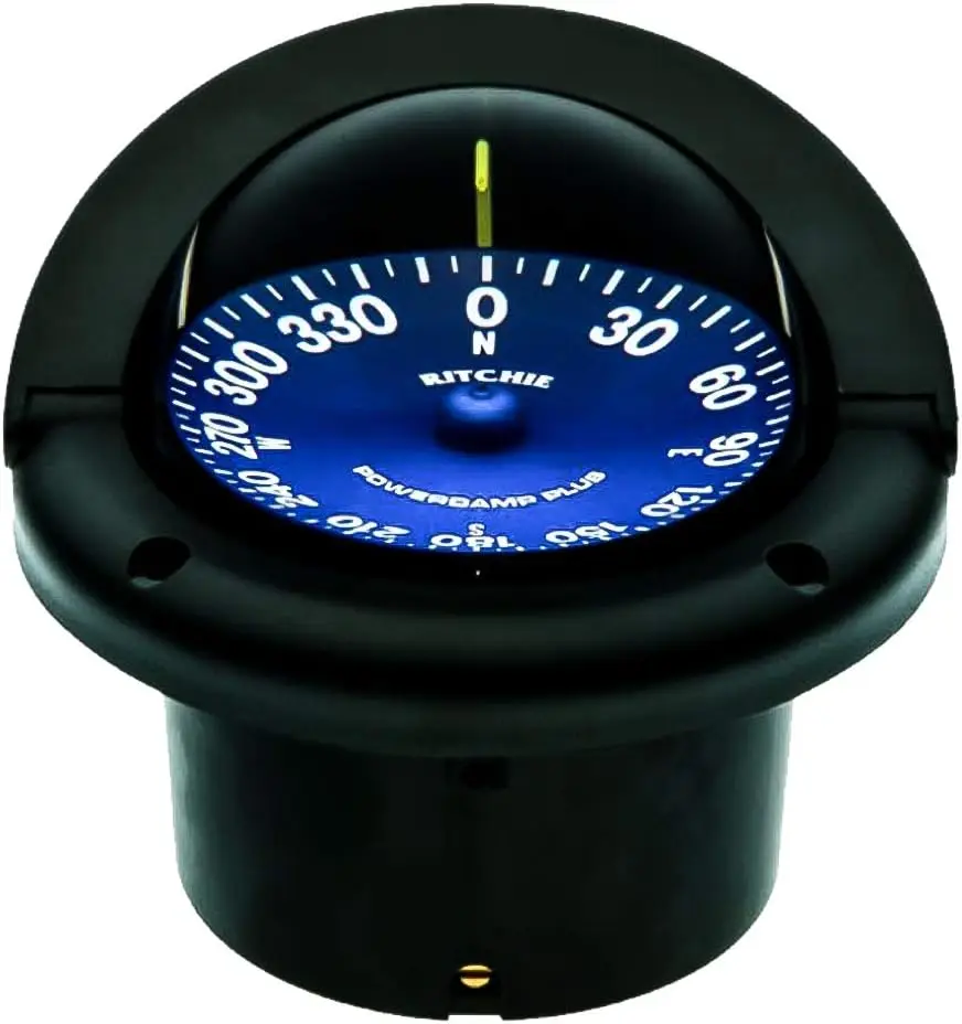 Navigation SS-1002 Supersport Flush Mount Compass, Black, 3.75