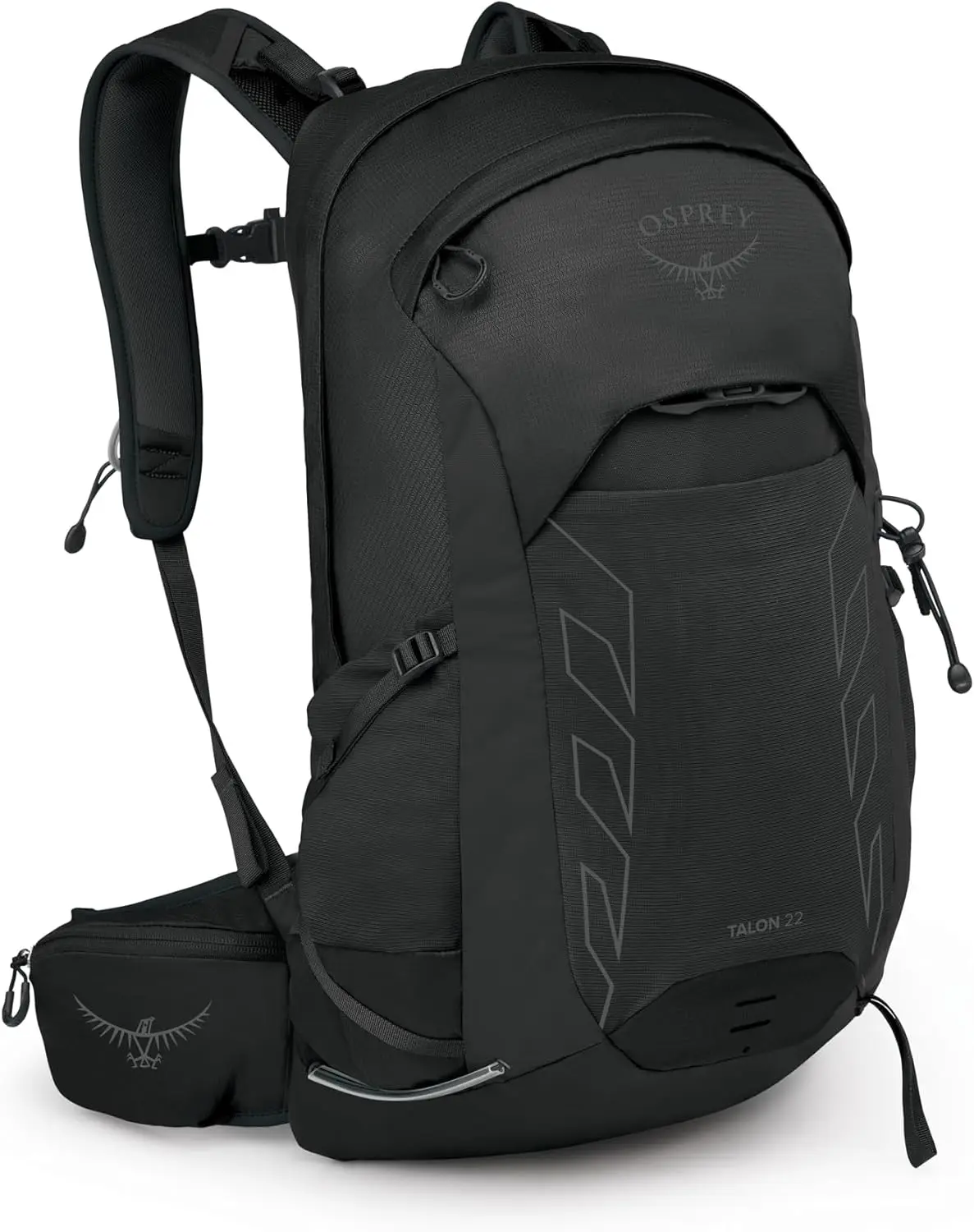 

22L Lightweight Hiking Backpack for Men - Daypack for Travel, Camping & Outdoor Adventures, Black/Grey