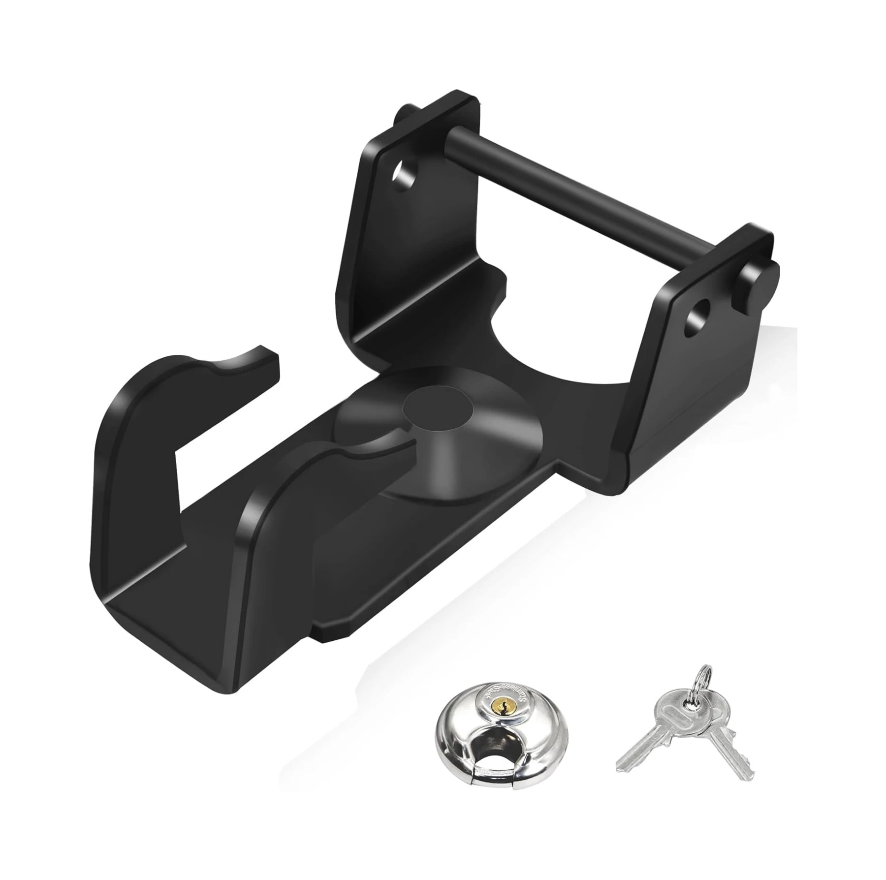 

kj-Heavy-Duty Gooseneck Trailer Lock, Gooseneck Lock Fit for Heavy Trailers, Livestock Haulers and RVs@
