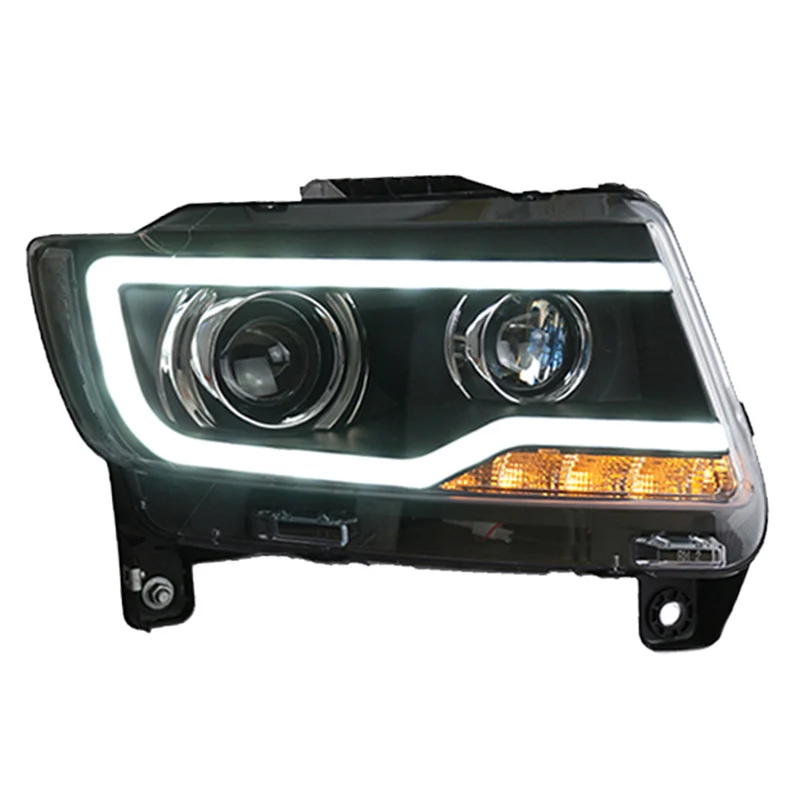 

Car Styling For Jeep Compass Headlights 2011-2015 DRL Day Running Light LED Bi Xenon Bulb Fog Lights Accessory compass