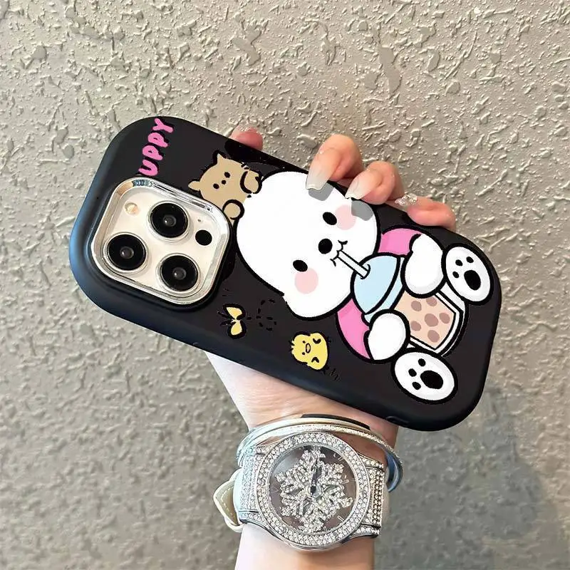 

So Cute Pochacco TPU Soft Phone Case for iPhone 15 X XS Max XR 14 13 Pro Max 12 11 Pro max 7 8 Plus SE Air Bag iPhone Case Cover