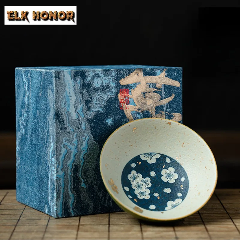 100ml Bishan Green Plum Blossom Pu'er Teacup Traditional Tea Bowl Water Jug Tea-tasting Smelling Cup Jianzhan Master Cups Tea