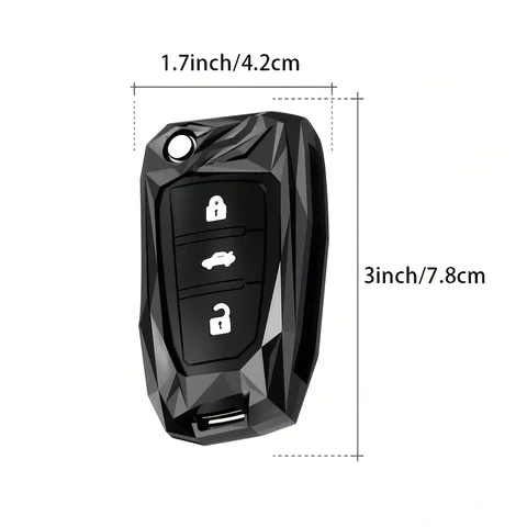 Vikbart bilnyckelfodral för Audi A3 8L 8P A4 B6 B7 B8 A6 C5 C6 4F RS3 Q3 Q7 TT 8L 8V S3 nyckelbricka tillbehör 10 best sales 8v - №5