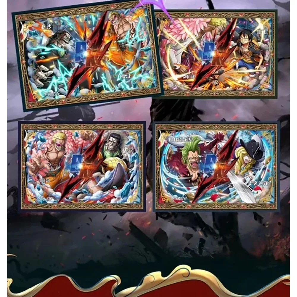 Anime One Piece Collection Cards Monkey D. Luffy Portgas·D· Ace Cool Battle Hot Blooded Character Cards Boy Girl Fun Fine Gift