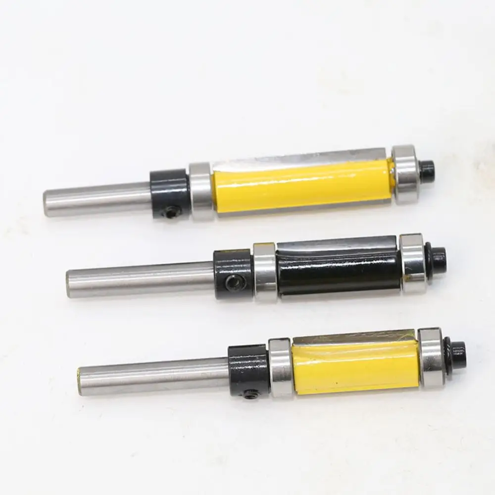 6.35mm Shank Milling Cutter Double Bearing with Top and Bottom Bearing Trimming Cutter Flush Trim Bit Woodworking Tools