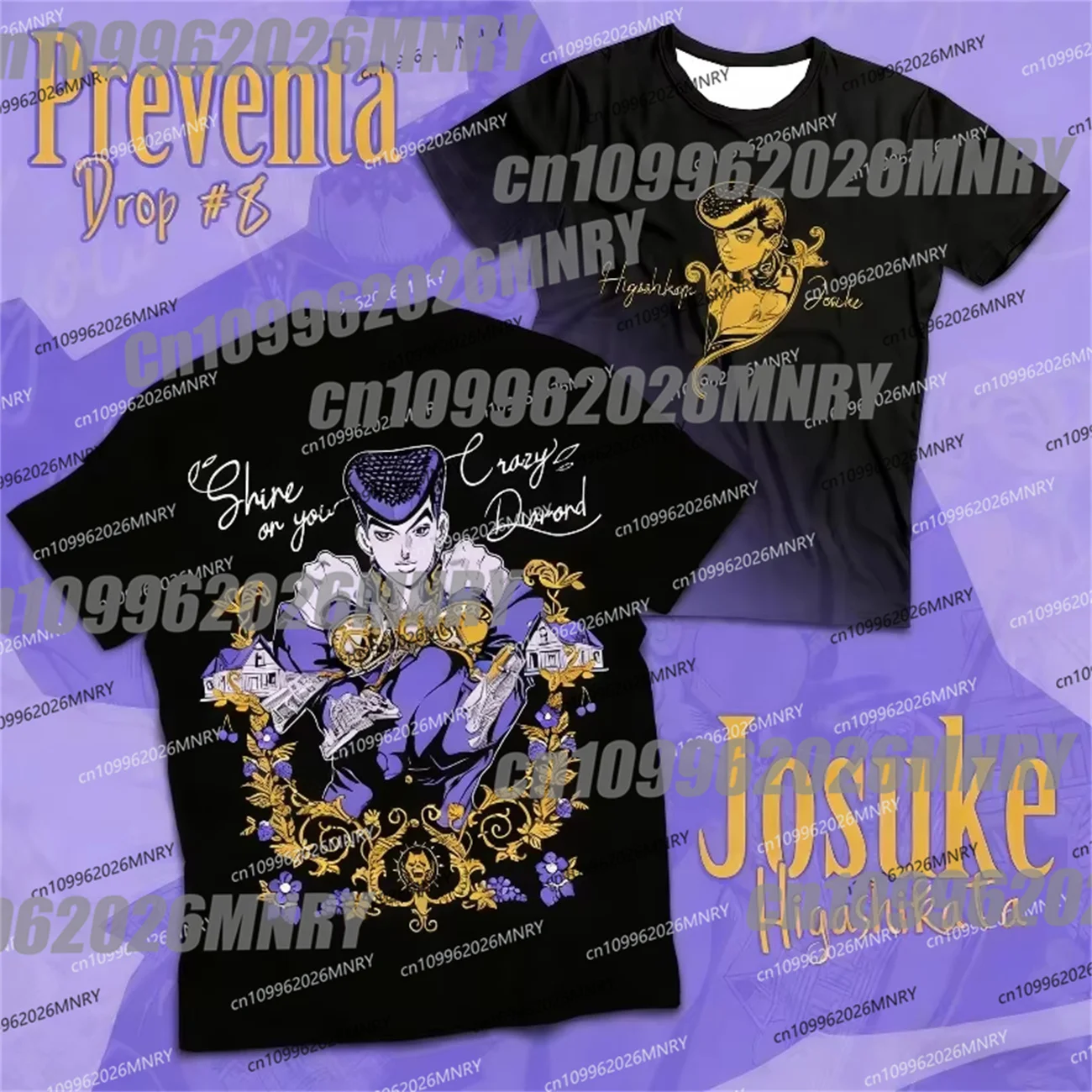 JoJo's Bizarre Adventure Graphic T-shirt Men Women Anime Manga Cartoon Kid Short Sleeve T Shirts Summer Tees Street Moto Tops