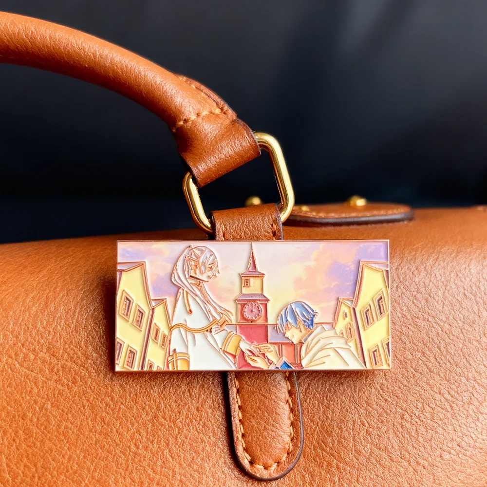 هيميل اقتراح فريرين المينا بروش جديد انمي ياباني زوجين دبوس للنساء الرجال على ظهره شارة التلبيب كوميك كون تأثيري مجوهرات #2