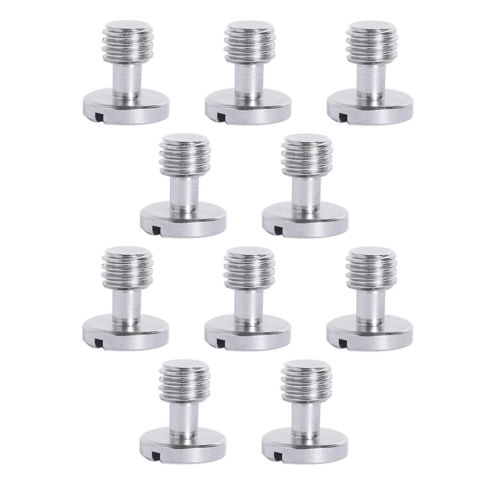 

10pcs Camera Screw Durable Nickel-plated Iron Quick Release Tripod Mount Male Photography Studio Accessories Camera Parts
