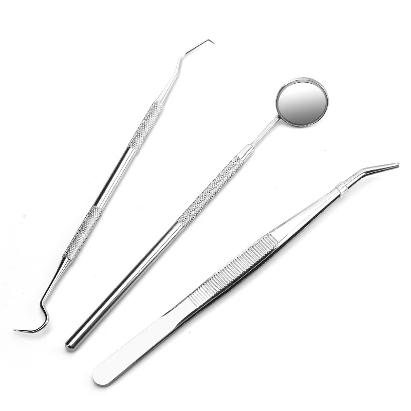 

High Quality 3 in 1 Kit Examination Kit Mouth Mirror Tweezer and Probe Surgical Instrument Kit