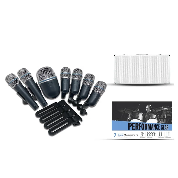 

BETADMK7 Professional Drum Microphone 7 Piece Performance Instrument Microphone