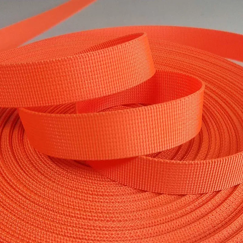 44 Colors 50 Yards 15mm Polyester Nylon Webbing Bag Knapsack Strap Sewing Pet Collar DIY Accessories