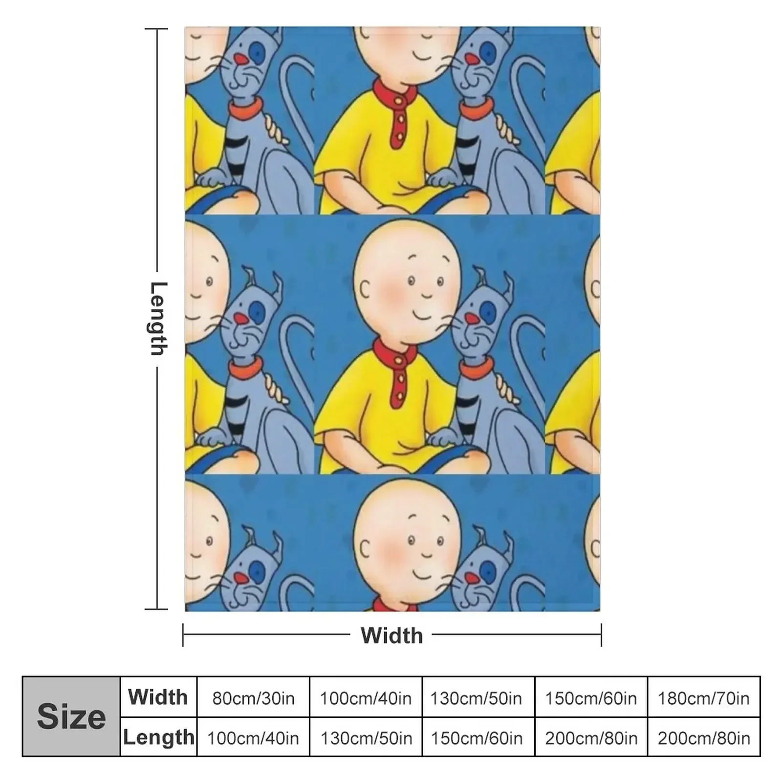 Caillou :D Throw Blanket wednesday Single cosplay anime Blankets