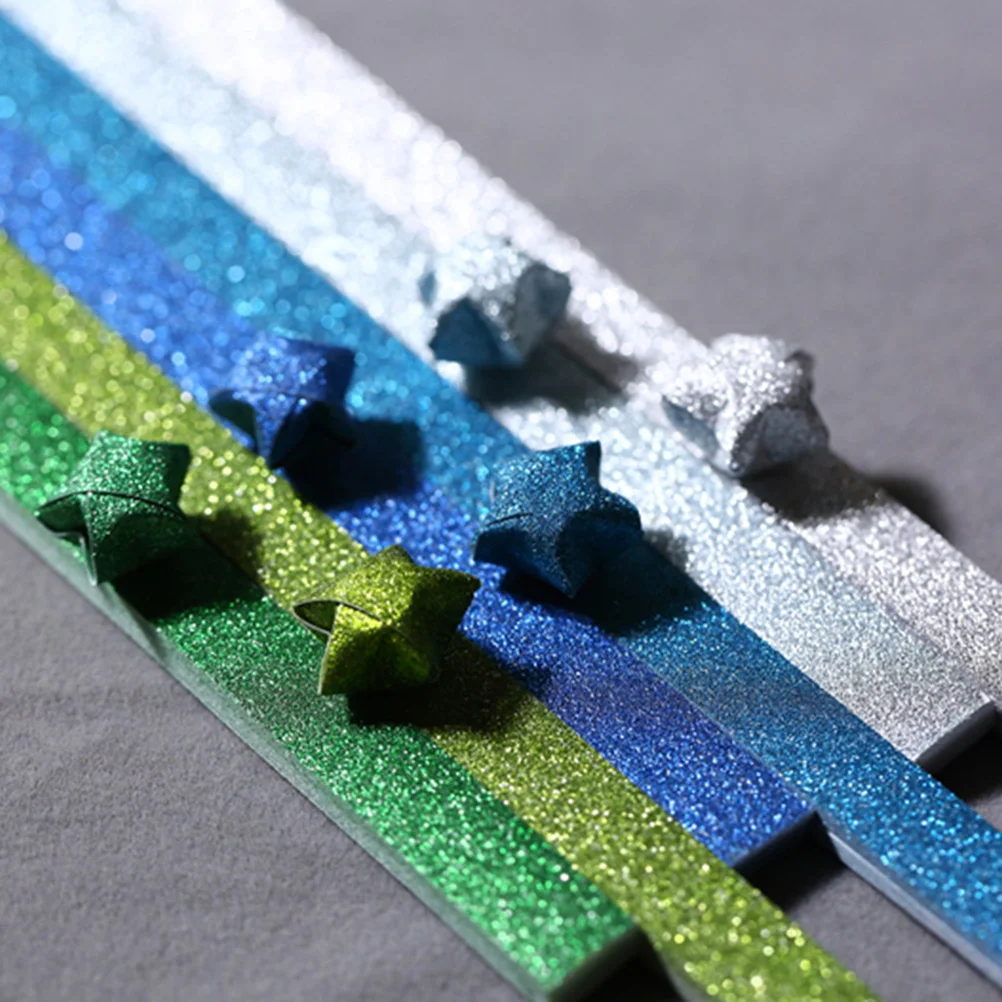 18 pacote diy estrela papel glitter arco-íris colorido para vários projetos de artesanato escolas e entretenimento glitter estrela papel