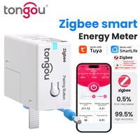 TONGOU Tuya Zigbee Smart Energy Meter 1-50A, Prepaid,Real-Time Power Monitor, Intelligent Sensor Works with Smart Life