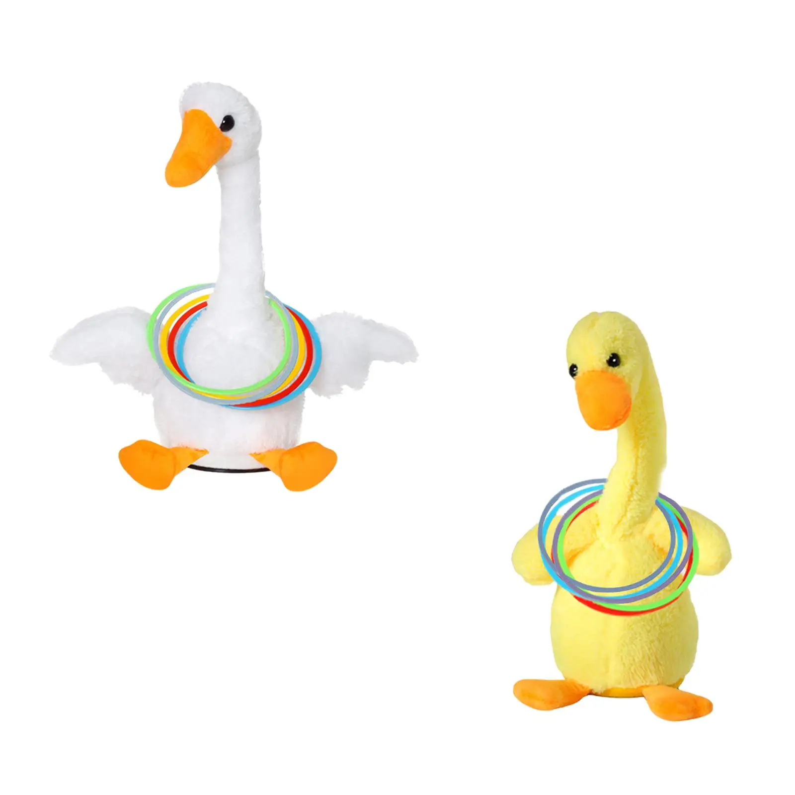 Goose Toss Toy Singing Dancing Wiggly Toy Interactionsspiel Twisting Toy Schönes elektrisches Gans-Plüschtier für Jungen und Mädchen