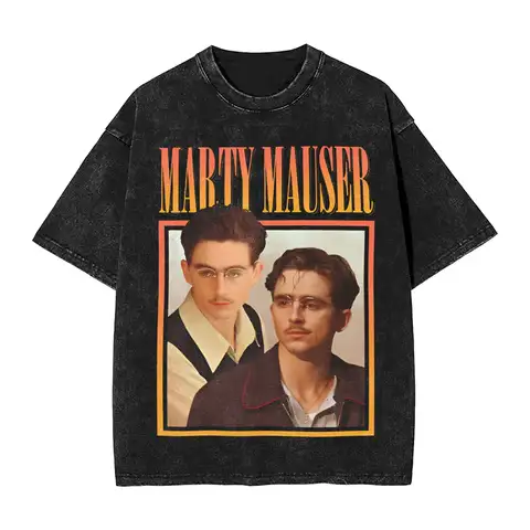 Marty Mauser Timothee Chalamet Movie Marty Washed T-Shirts for Men Women Marty Supreme  Fun Pure Cotton Tees