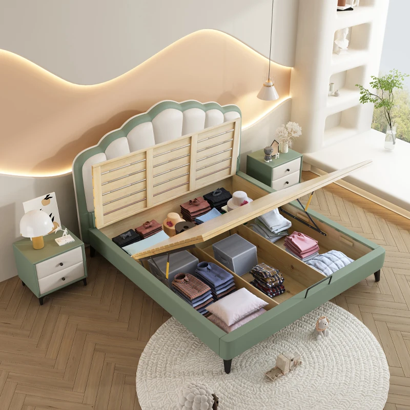 Кровать размера «queen-size» для мальчиков и девочек, детская роскошная современная детская кровать принцессы с двумя каркасами, мебель для спальни Camas De Dormitorio