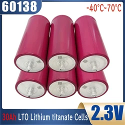 2.3V 30Ah 60138 Lithium Titanate Battery LTO Cell 30000 Cycles Deep Cycle Replacement 66160 for Hybrid Ccar Aautomobiles Buses