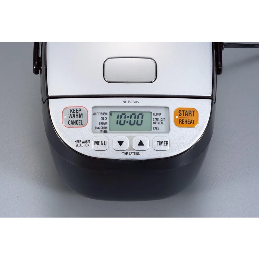 -BAC05SB Micom Rice Cooker and Warmer, Silver Black