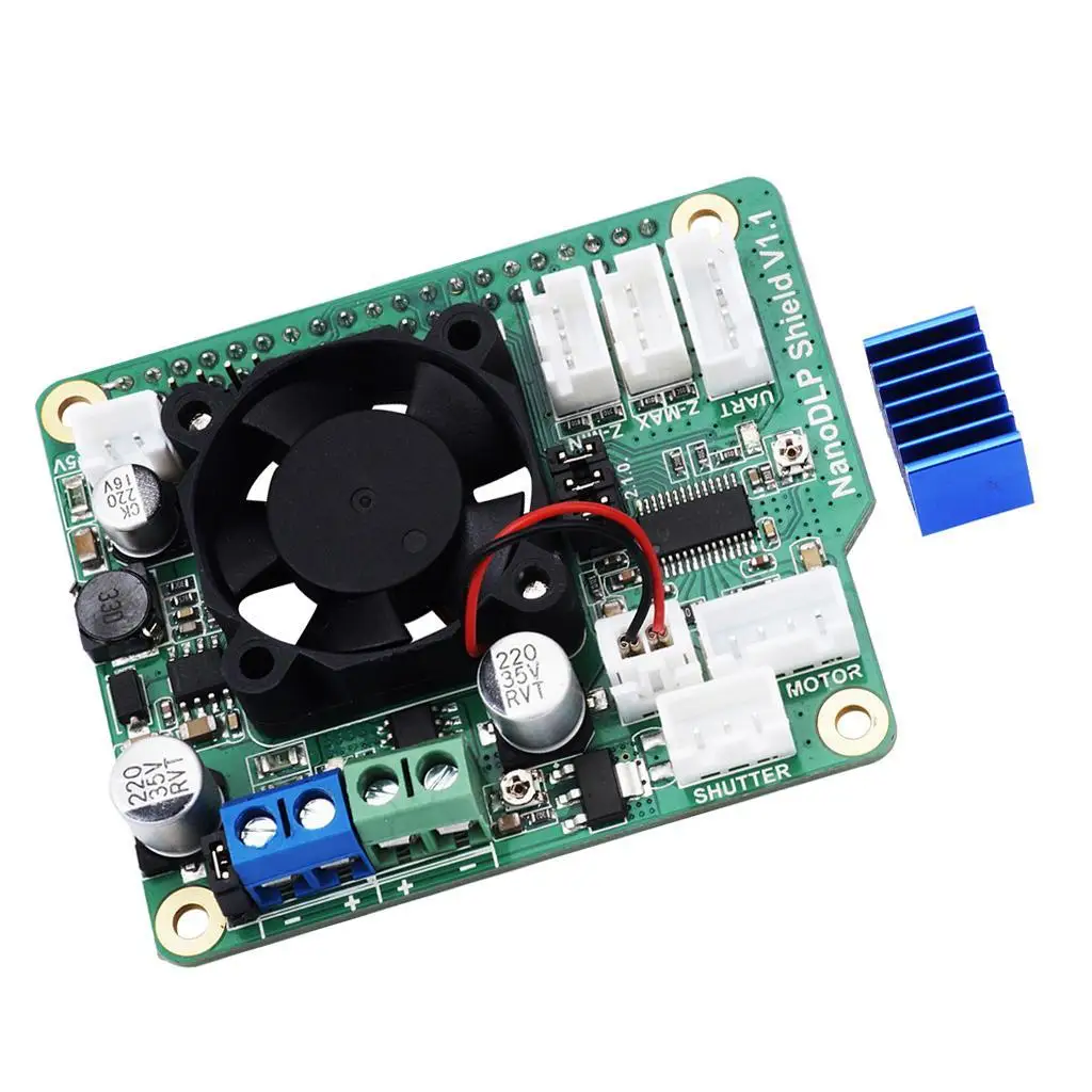 

3D Printer Accessory Expansion Board for Pi 3B & 1 Heatsink