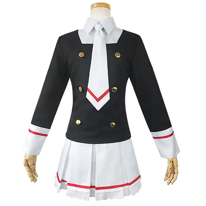 2025 NEW Clear Card Kinomoto Sakura Tomoyo Daidoji School Uniform Women Outfit Full Set Anime Cardcaptor Sakura Cosplay Costume - view 2