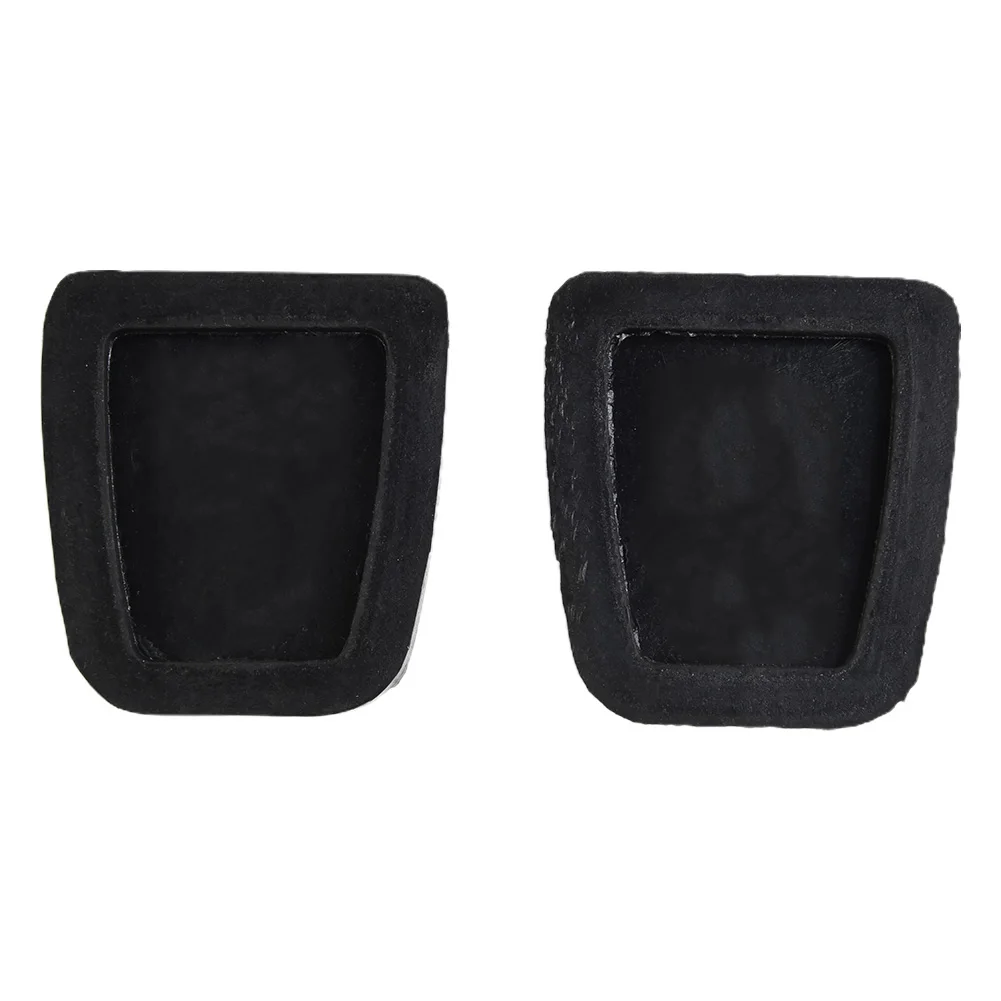 Footrest Interior Parts Direct Replacement Auto Accessories Pedal Pad Clutch Brake 2pcs Black Rubber For Toyota