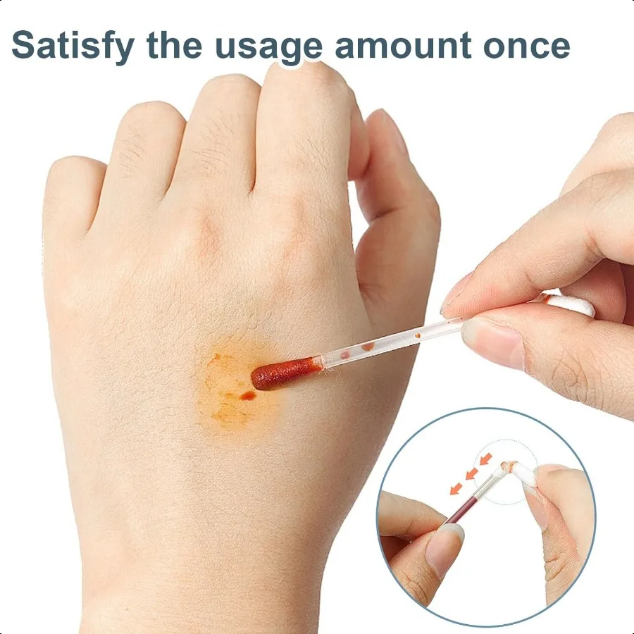 Iodine Cotton Swabs Individually Wrapped Medical Iodophor Swabsticks Bulk Povidone Wound Iodine Qtips Cotton Buds First Aid Ki