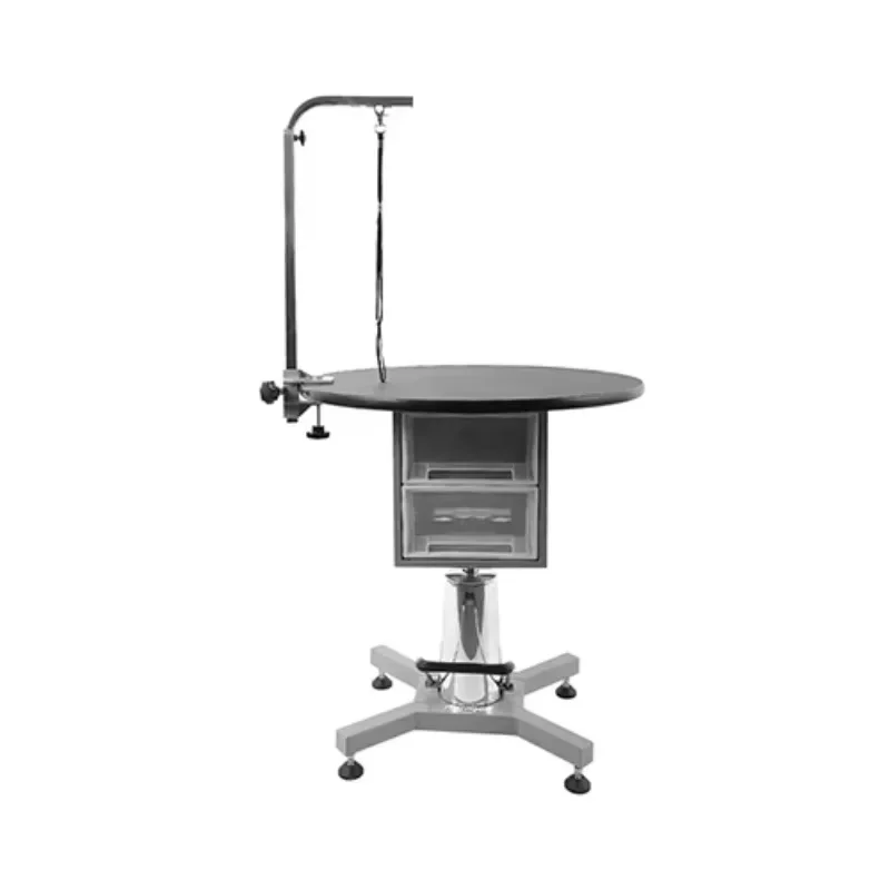 

FT-805CC Round Hydraulic Lift Grooming Table with Cabinet