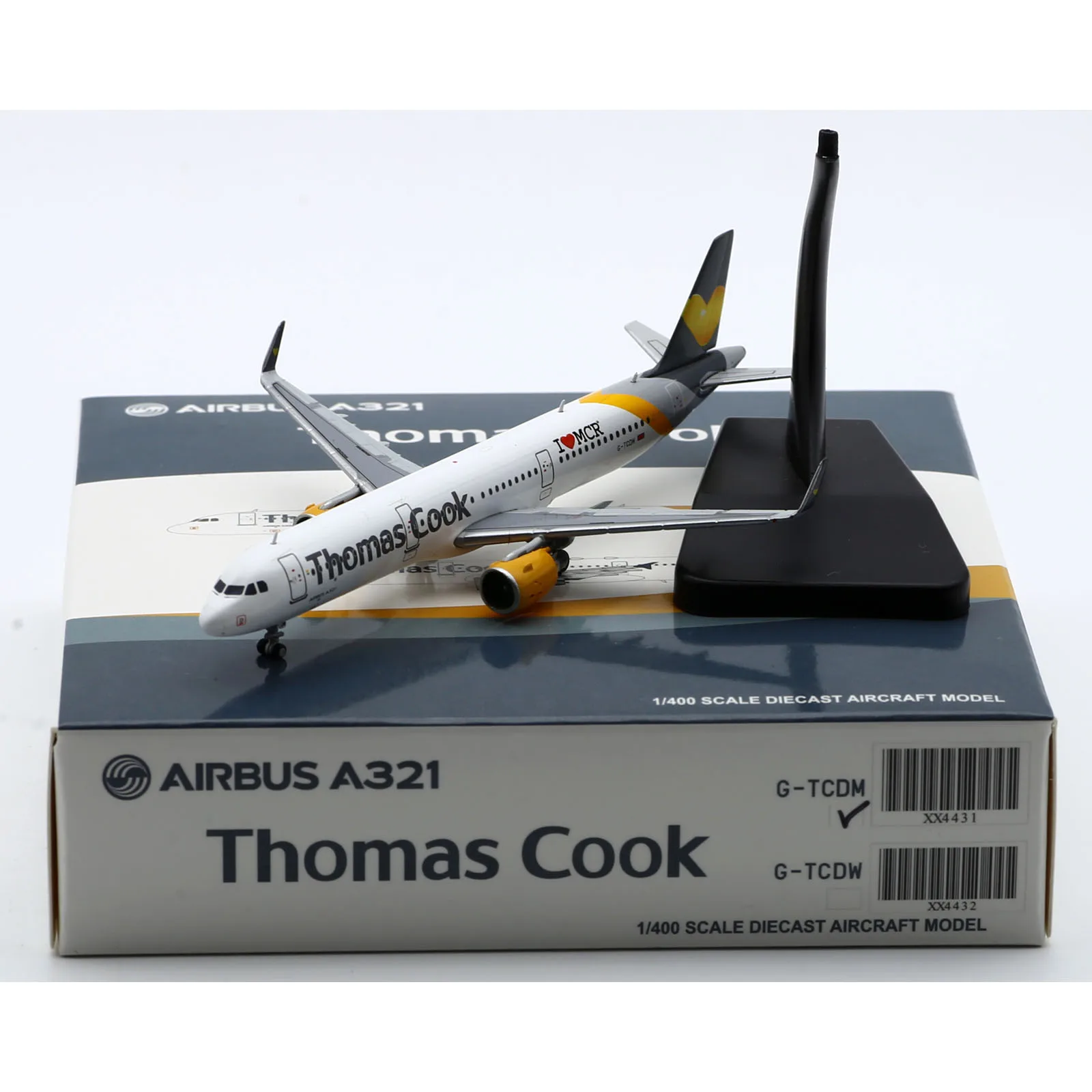 

XX4431 Alloy Collectible Plane Gift JC Wings 1:400 Thomas Cook Airlines Airbus A321 Diecast Aircraft JET Model G-TCDM With Stand